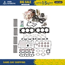 Head Gasket Set Timing Belt Kit Water Pump Fit 04-09 Hyundai Kia G6BA