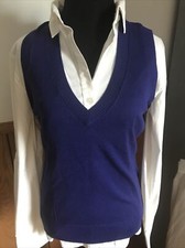 NWOT EXPRESS Design Studio Blue Versatile Sleeveless Sweater Medium