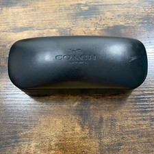 Coach New York Black Hard Clamshell Sunglasses Eye Glass Case Holder- 369