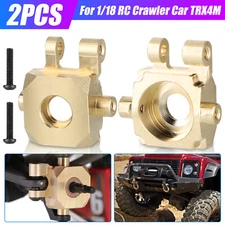 2Pcs Brass Steering Blocks Knuckle 11g for 1/18 RC Crawler TRX4M Upgrade Parts