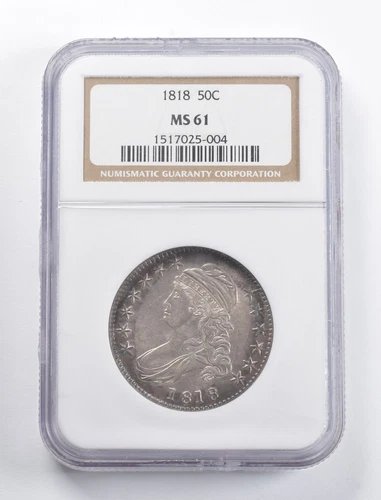 MS61 1818 Capped Bust Half Dollar NGC *5833
