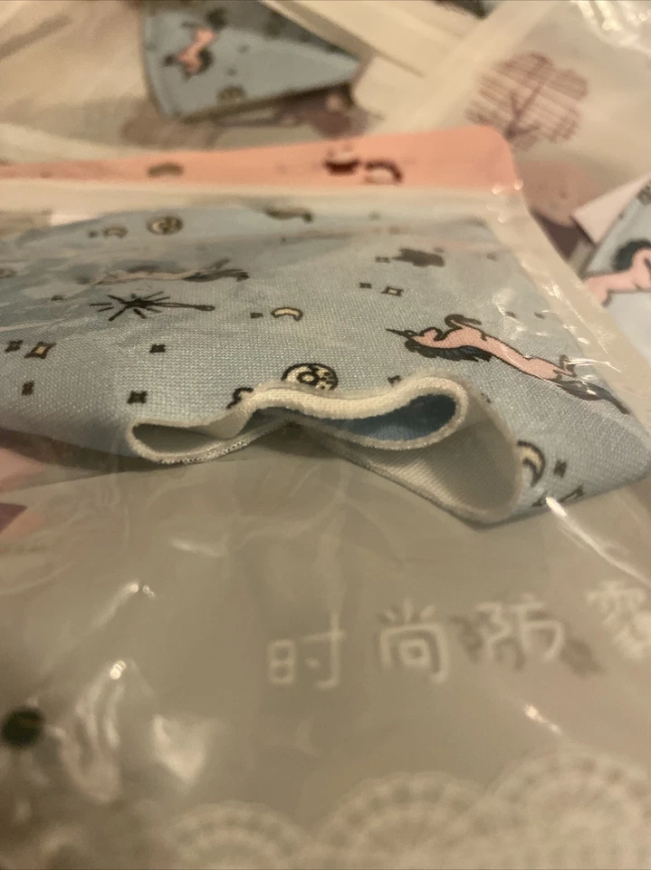 Kids Face Mask Unicorn 10PK! Cover Washable Reusable Protection Breathable - Image 3 of 3