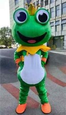 Halloween The Frog Prince Mascot Costume Adult Cosplay Cosplay Party Fancy Dress