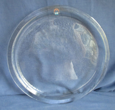 Humppila Glasteller 27 cm Teller Speiseteller Glas Transparent Finnland