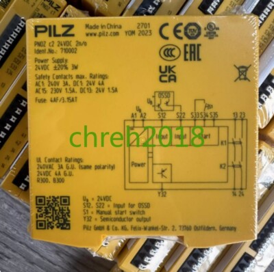 1 PCS NEW Pilz safety switch relay PNOZ C2 710002 24VDC | eBay