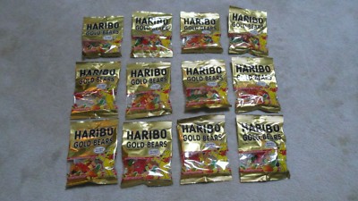 (12) Count Lot Of Haribo Gold-Bears Gummi Candy 4 Oz Each