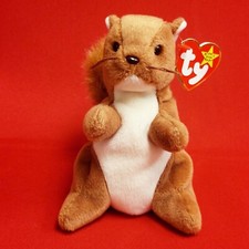 Ty Beanie Babies Nuts The Squirrel 1996 Animal Plush Stuff Toy