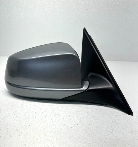 2012-2016 BMW 528i 535i 550i Right Side View Power Door Mirror Cover Gray OEM