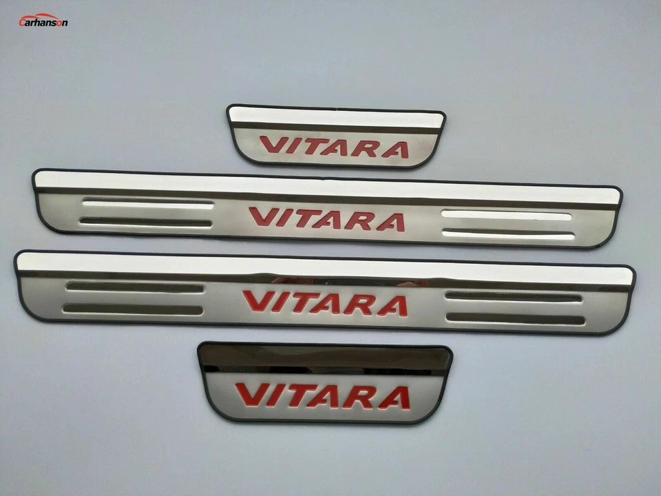 For Suzuki Vitara Accessories Door Sill Protector Scuff Plate Car Sticker Trim - image 4 of 4