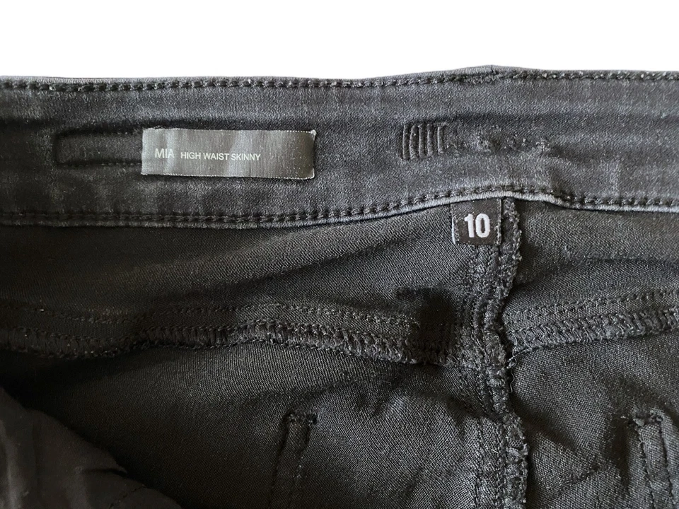 Pantalones de mezclilla ajustados Kut from the Kloth - para mujer talla 10 gris MIA cintura alta Foto 4 de 4