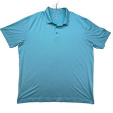 Callaway Shirt Mens 2XL Opti-Dri Blue Striped Golf Polo Performance Stretch