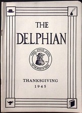 1945 The Delphian Thanksgiving Program Moses Brown School Providence RI