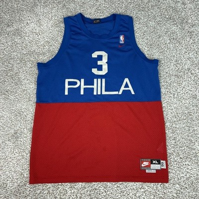 NIKE SIXERS IVERSON 3 NBA バスケ ユニフォーム Philadelphia 76ers Jersey Mens XL NBA Basketball Allen Iverson 3