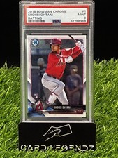 Shohei Ohtani Rookie RC 2018 Bowman Chrome #1 Angels Dodgers PSA Mint 9