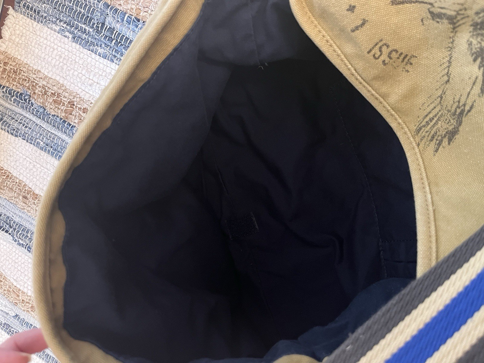 Vintage Abercrombie and Fitch Tan Canvas Messenger Bag 18x13”