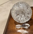 Vintage EAPG Clear Glass Tear Drop Pattern Cruet 6" Tall  — photo 3