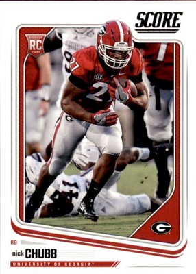 2018 Score #365 Nick Chubb RC Rookie Browns