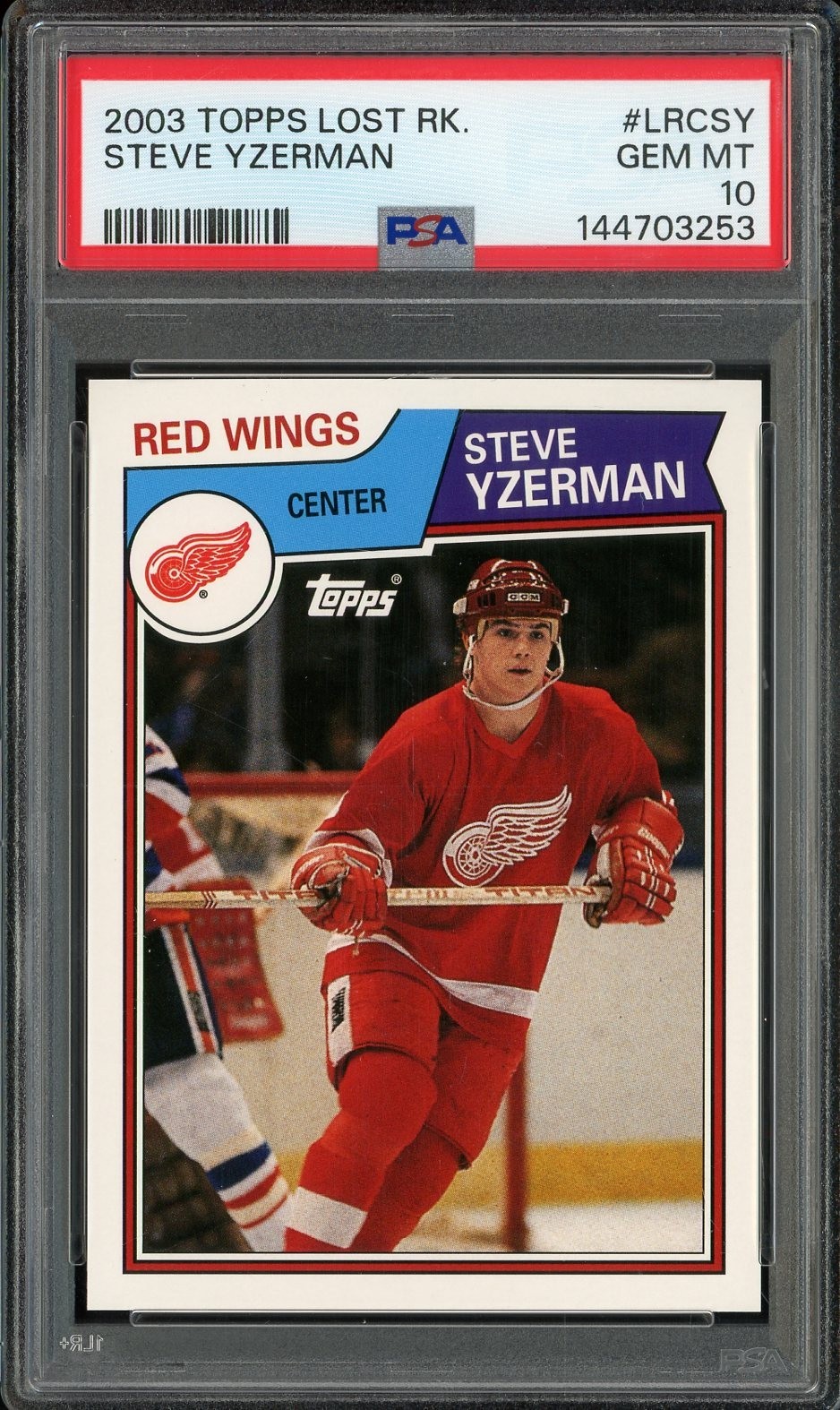 2003-04 Topps Lost Rookies #SY Steve Yzerman PSA 10 POP 6