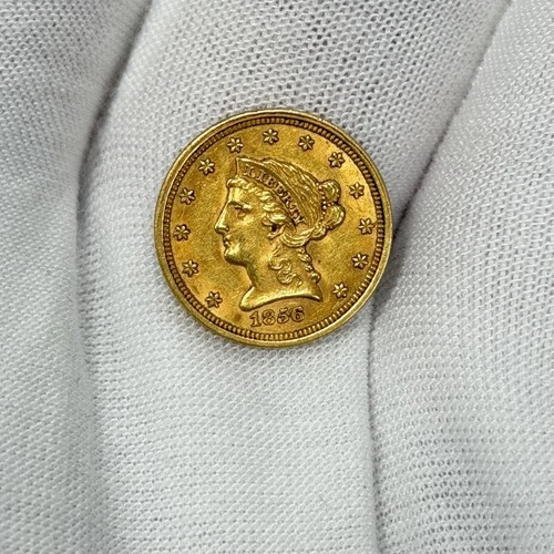 1856-P $2.50 Liberty Head Gold Quarter Eagle Philadelphia 2 1/2 PRE33 US Coin