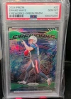 Graded 2024 Panini Prizm Drake Maye #22 Fireworks Green Prizm Rookie Card PSA 10