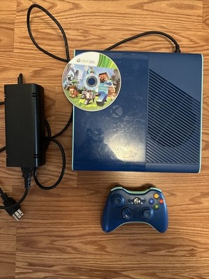 Xbox 360 E Call Of Duty Special Edition Blue Console W/ Controller, 500GB Tested