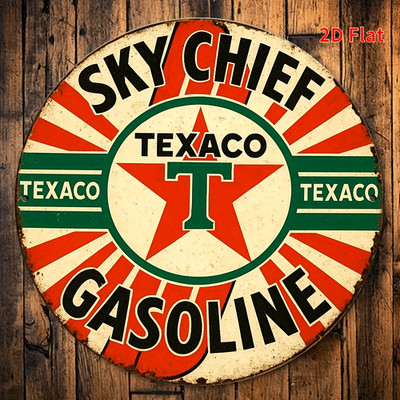 [2D Flat] A Tin Metal Signs Home Décor Print Featuring a Retro Design, Suitable 