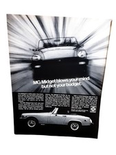 1978 MG Midget Vintage Print Ad British Leyland Convertible Sports Car