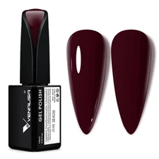 15Ml Dark Red Gel Nail Polish, Deep Cherry Red Gel Polish Color Soak off UV LED