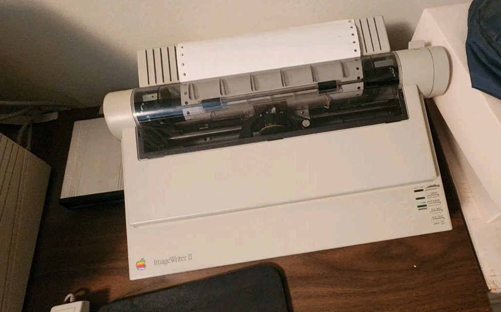 Apple ImageWriter II Dot Matrix Printer Power Tested W/ Box | eBay