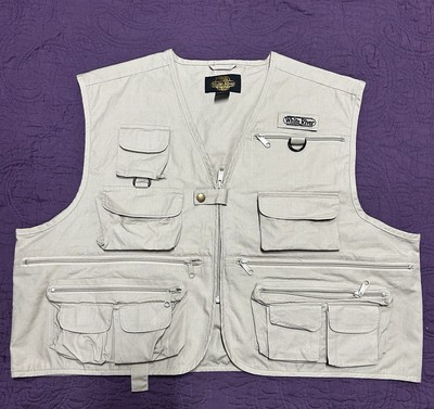White River Fly Shop Vest Adult XL Pockets Inside Fishing Hike Outdoor Full Zip