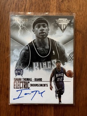 2013-14 Panini Titanium Electric Isaiah Thomas autograph auto /299