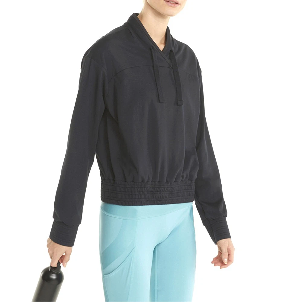 Felpa Puma Fashion Luxe Coudspun girocollo allenamento donna nera 52154501