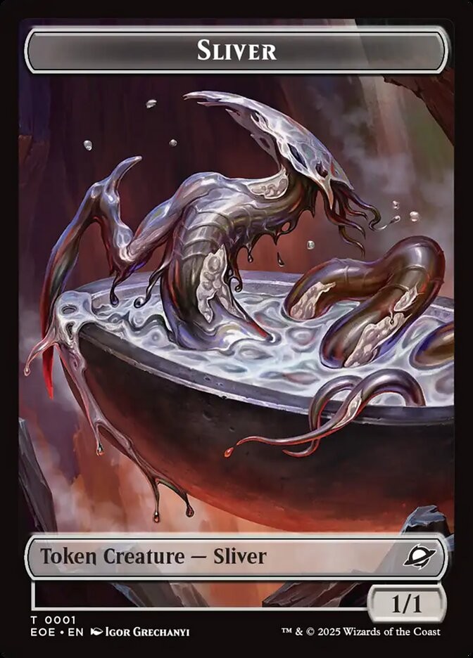 Sliver (001) // Robot (010) Token Edge of Eternities EOE MTG Magic