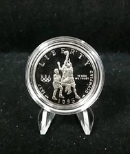1995 S OLYMPICS Basketball Proof Commemorative 50c Half Dollar #4727