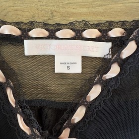 Victoria&rsquo;s secret Y2K Babydoll Sheer Lace & Ribbon Cami-Sexy Little Things-Sz S