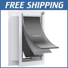 Large Pet Door for Wall - Steel Frame, Double Flap Design