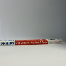 Phillips 18" Kitchen Bath 15 Watt T8 Soft White Fluorescent Light Bulb New