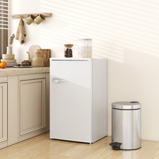 Image of Under Counter Fridge, 85L Retro Freestanding Refrigerator with Chill Box