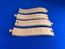 4pc Set Thomas Wooden Tracks ASCENDING TRACKS Traction Rail Editions