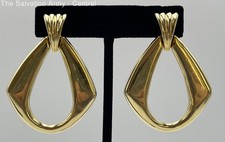 Quadri 18K Yellow Gold Fine Jewelry Dangle/Drop Earrings Pair 17.99g