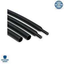 1/8" Dual Wall Adhesive-Lined Heat Shrink Tubing Waterproof, Oil-Proof, Ins...
