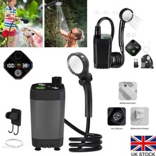 Camping Shower 6000mAh USB Rechargeable Portable Electric Shower Pump for Travel