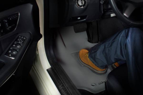 3D MAXpider KAGU Floor Liner Mats BLACK 1ST ROW for MASERATI LEVANTE 2017 - 2018