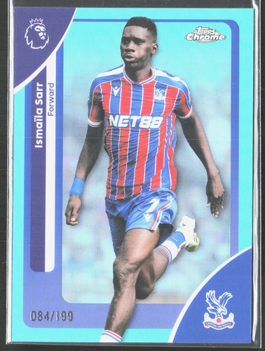 2025-26 Topps Chrome Premier League Ismaïla Sarr Aqua Refractor #74 SN