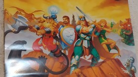 Dungeons & Dragons Tower of Doom Arcade Sega Saturn Promo Poster Capcom US JPN