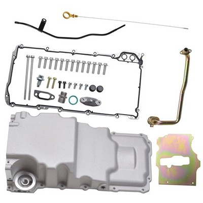 For Chevy LS1 LS2 LS3 4.8L 5.3L 6.0L 6.2L 302-3 LS Engine Swap Retro-fit Oil Pan