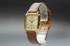 [Near MINT] Vintage Seiko Dolce 8J41-5000 Gold Dial Quartz Men's Watch JAPAN