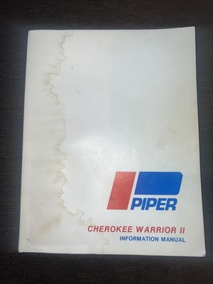Piper Cherokee Warrior II Information Manual 1978 Aircraft Airplane Guide