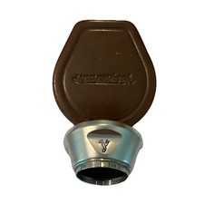 VOIGTLANDER 32MM SILVER COLORED ALUMINUM HOOD LEATHER CASE WEST GERMANY