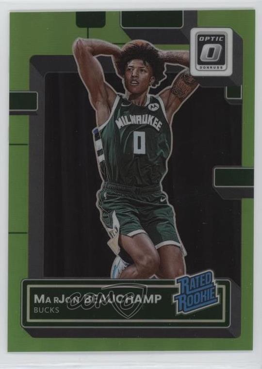 2022 Donruss Optic Rated Rookie Lime Green Prizm /149 MarJon Beauchamp #210 0ey4